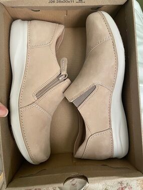 Neutral Beige Slip-On Comfort Shoes